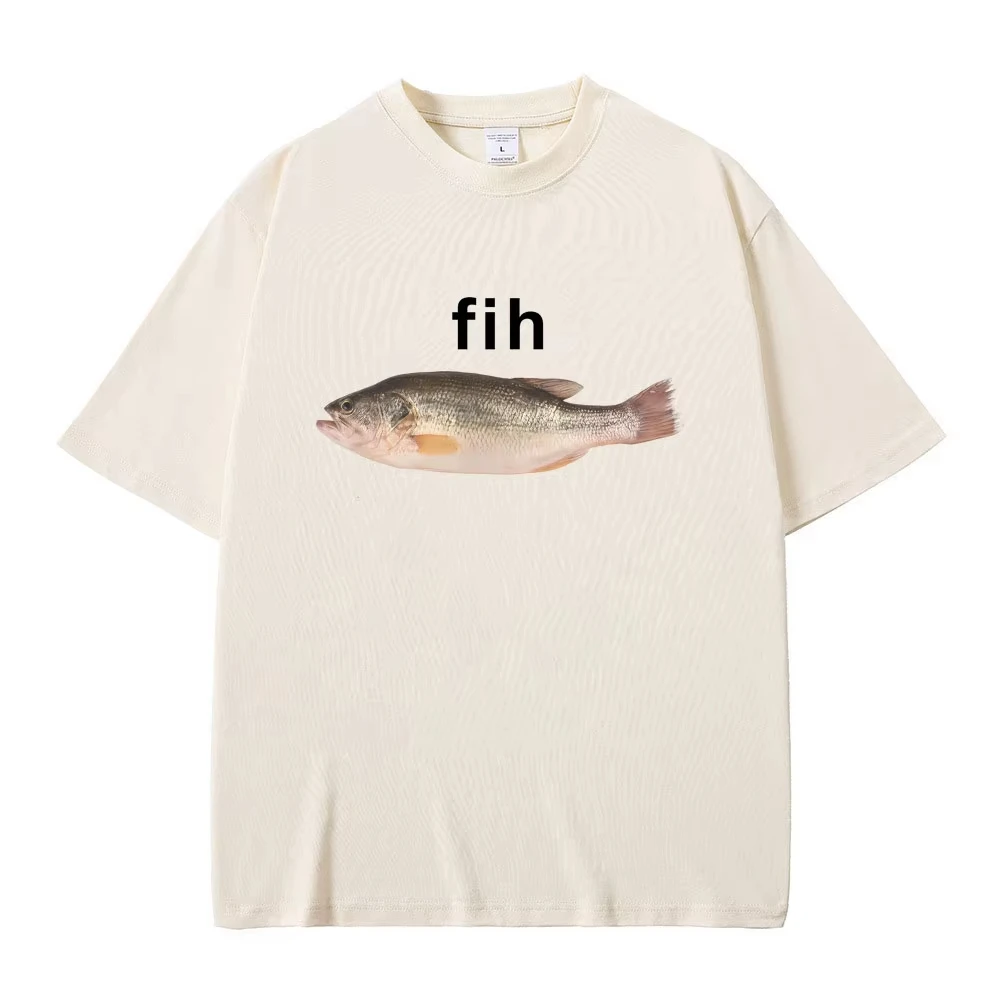 الصيف Fih الأسماك مضحك Vertebrata عشاق ميمي تي شيرت الرجال النساء عادية القطن Vintage قصيرة الأكمام التي شيرت الرجال فضفاض تي شيرت #3