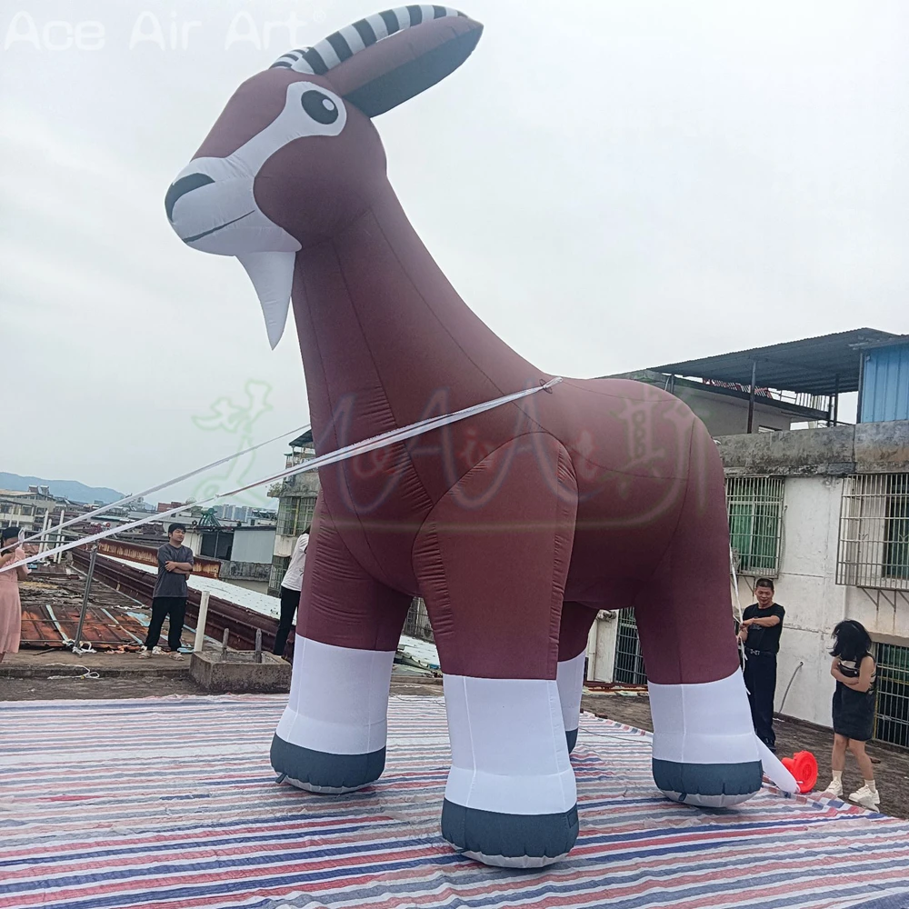 Animal inflable del soplado aéreo de la oveja del cabra para el alquiler al aire libre de las decoraciones del partido para los acontecimientos del entretenimiento