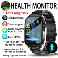 2025 New AI Diagnosis ECG+HRV+PPG Blood Pressure Uric Acid Blood Lipids Smart Watch Micro Physical Examination Health SmartWatch
