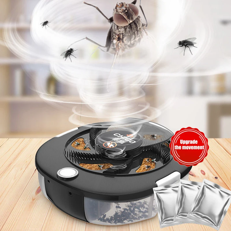 Electric Flies Killer Fly Trap Automatic Pest Catcher Fly Killer Pest Reject Control Repeller Indoor Outdoor Flycatcher Househol