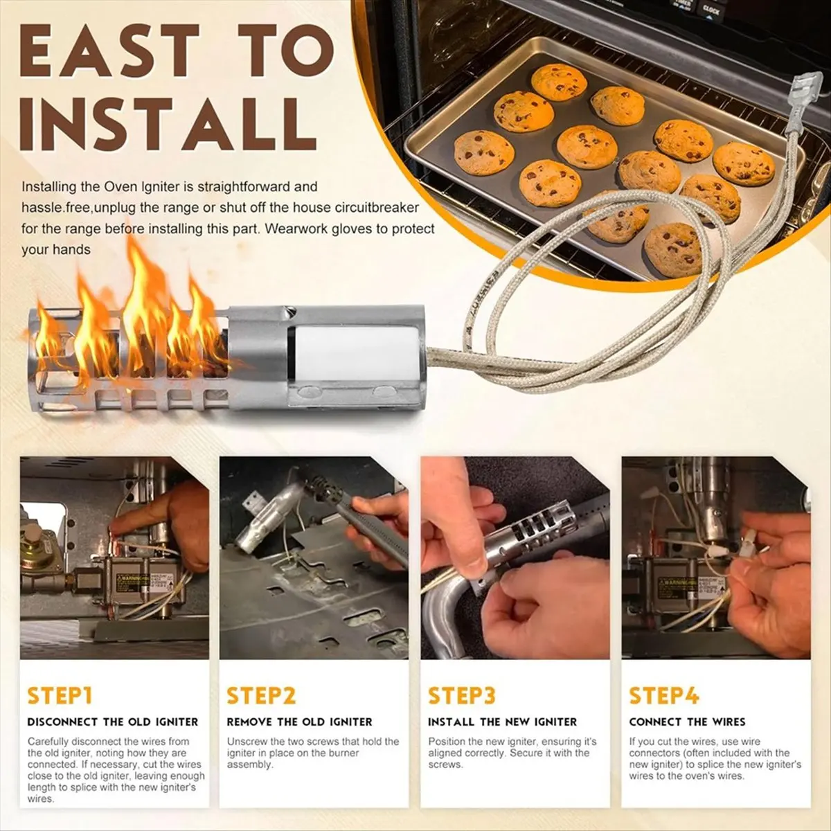 2026-wb2x9154-wb13k10027-ガスレンジオーブンブロイラー-xl44-ラウンドスタイルイグナイター交換用-120vモデル