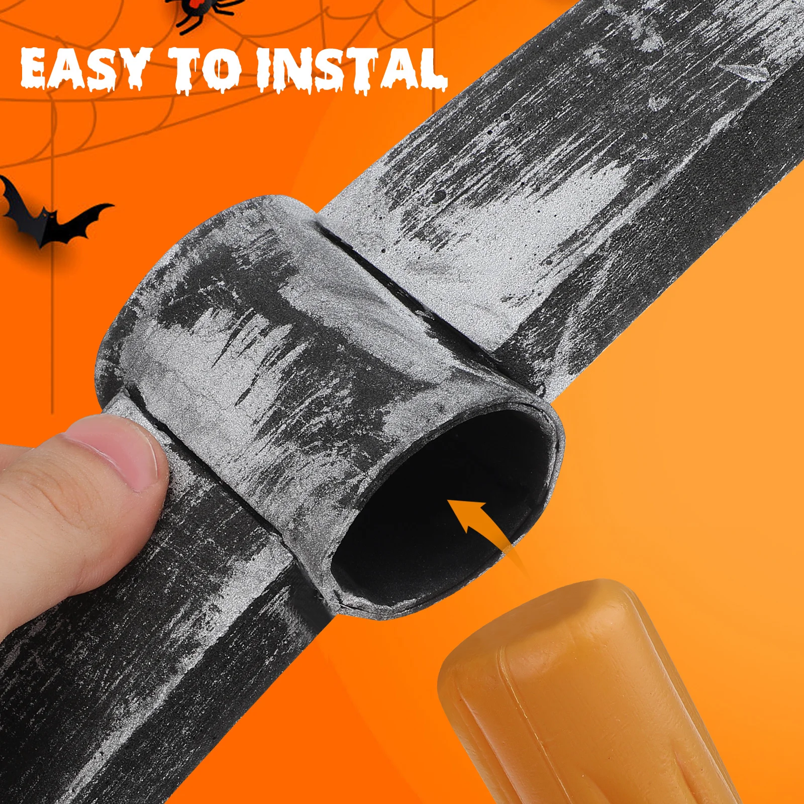 3 Buah Kapak Palsu Simulasi Plastik Spons Dekoratif untuk Pertunjukan Pesta Fotografi Properti Foto Suvenir Pesta