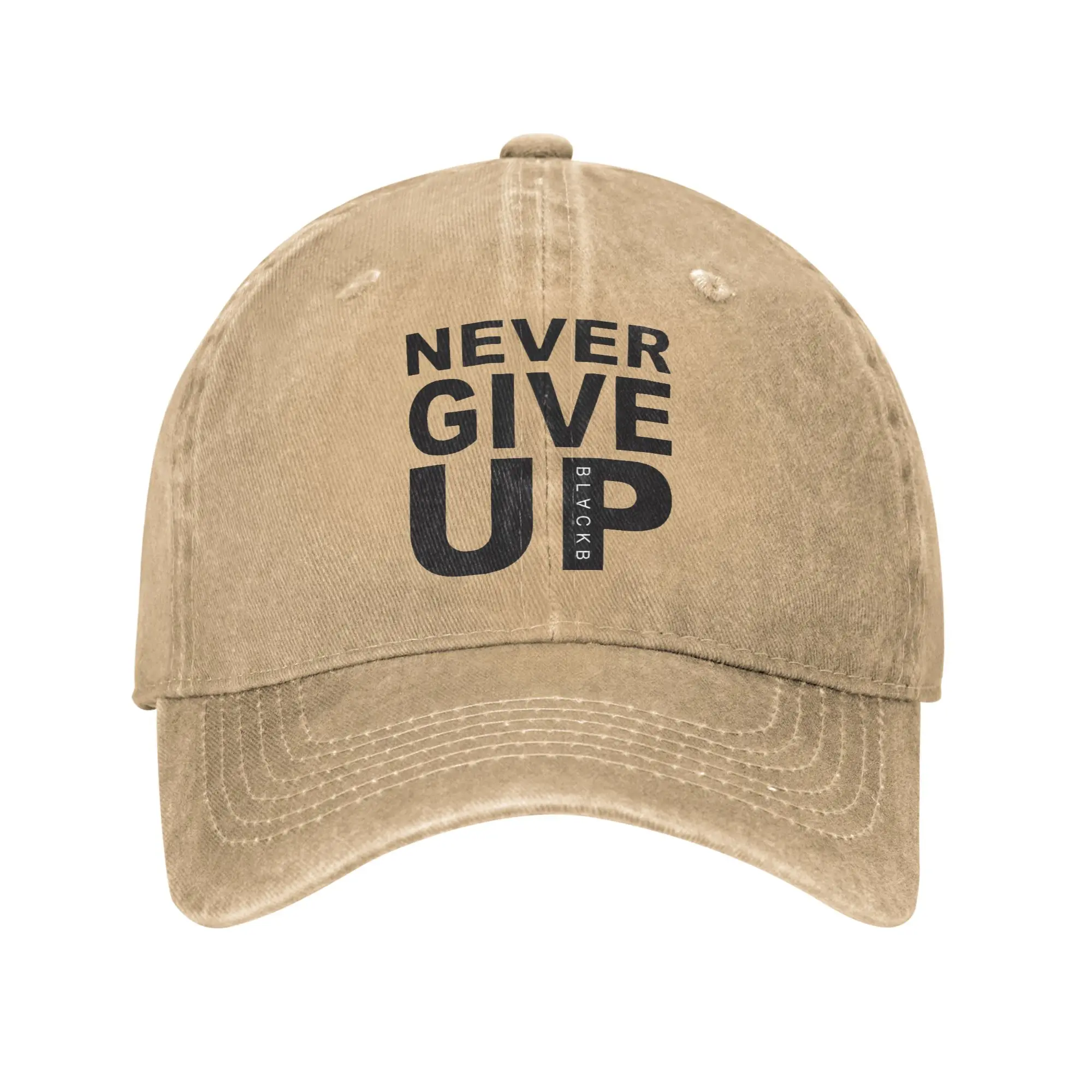 Custom Classic Unisex Professional Wrestling  Cowboy Hat Adult Never Give Up Adjustable Dad Hat Men Women Outdoor