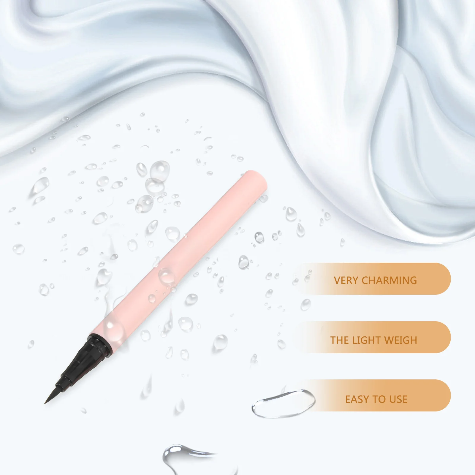 Eyeliner Pen Waterproof Makeup Tool For Women Cat Printing Design Long Handle Eyeliner Pencil Makeup