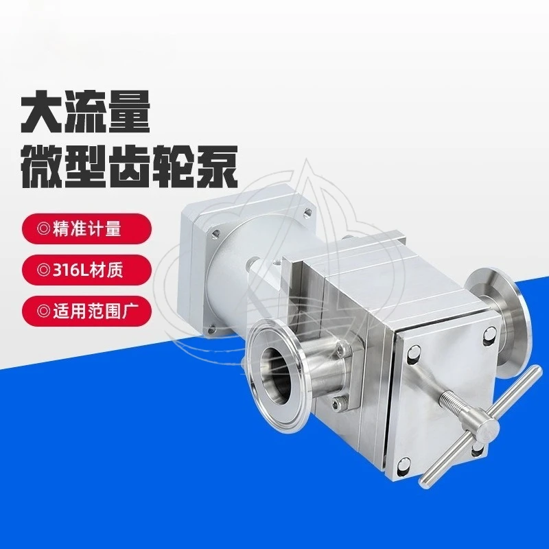 Food Grade 316L Stainless Steel Gear Pump Rotor & Piston Type Liquid Filling Pump for Beverage & Paste