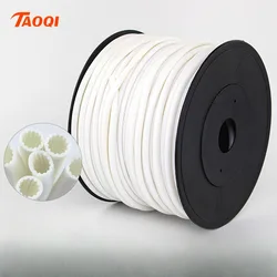 1Roll 1.5mm2 PVC 3mm ID White Handwriting Ferrule Printing Machine Number Plum Tube Wire Sleeve Blank Cable Marker