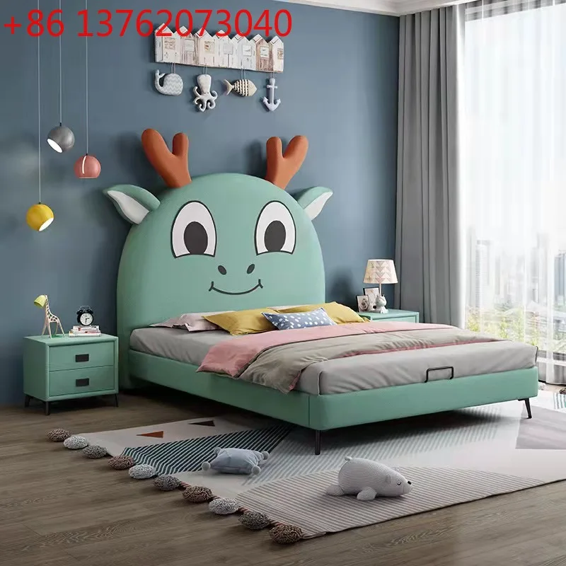 

Luxury Frame Double Bed Wood Nordic European Single King Size Children Beds Princess Modern Cama Matrimonial Bedroom Furniture
