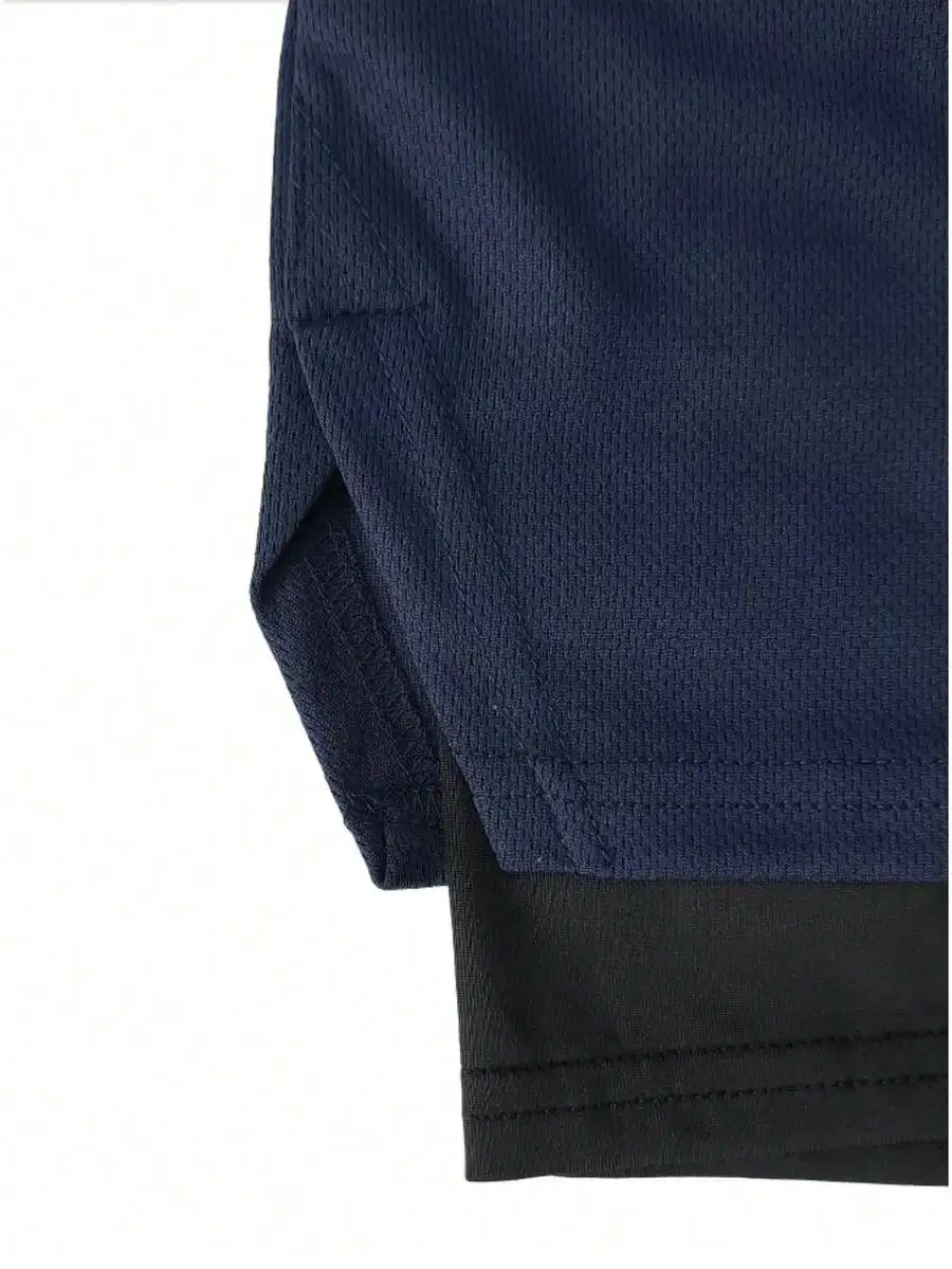 

Mens 2 In 1 Workout Shorts With Built-In Liner Quick Dry Breathable Athletic Running Gym Shorts