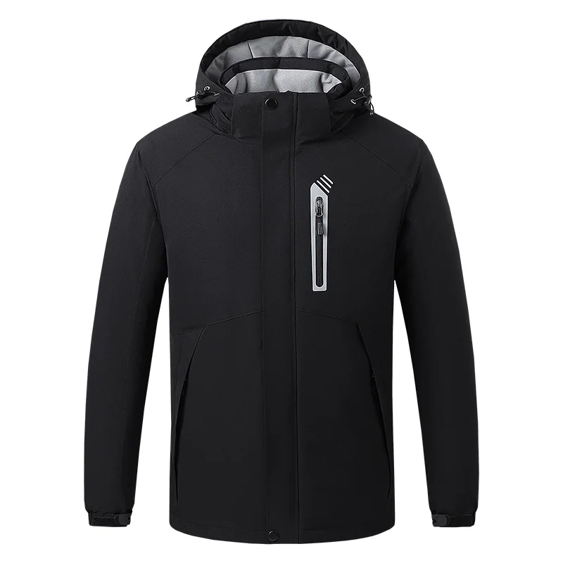 

intelligent Heated Jacket 8 Zones Heating USB Charging Outdoor Sports Ski Suit Windproof Jacket With Cap