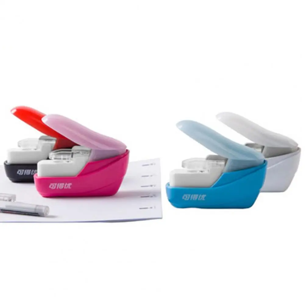 Reusable  Convenient Mini School Stapler Paper Stapling Machine Portable Stapling Machine Multi-use   School Supplies