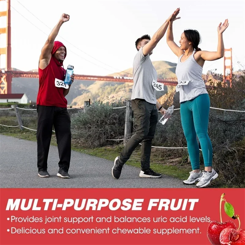 Tart Cherry Gummies - น้ํายาทําความสะอาดกรดยูริกระดับพรีเมียมเพื่อการสนับสนุนข้อต่อและการฟื้นฟูกล้ามเนื้อ
