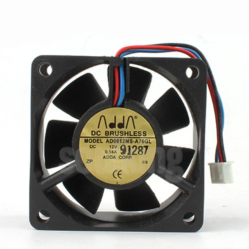 

6CM 6025 DC12V 0.14a AD0612MS-A76GL case cooling fan 6 Month Warranty