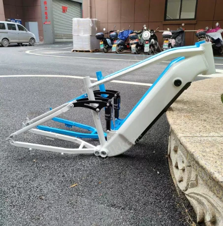 Soft Tail Frame Hidden Battery 26x4.0 Electric Bike Frame