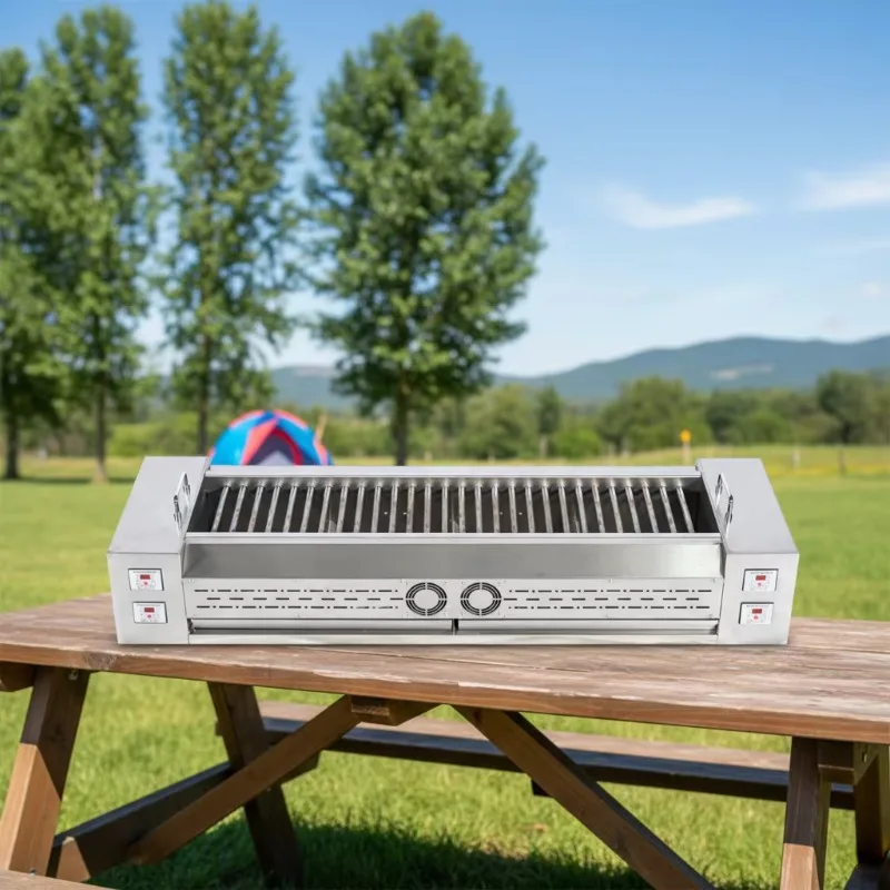 Competitive Stainless Steel Electric Barbecue Grill Easy To Clean Desktop Barbecue Grill For Parties