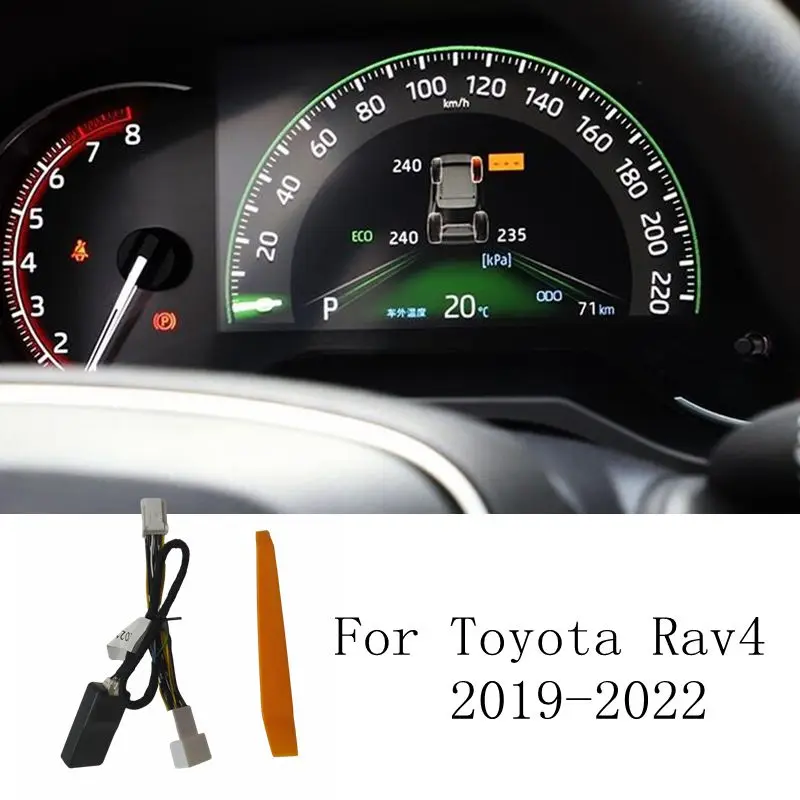 

For Toyota Rav4 2019-2022 Xa50 Smart Car TPMS Tyre Pressure Monitoring System Digital LCD Dash Board Display Auto Security Alarm