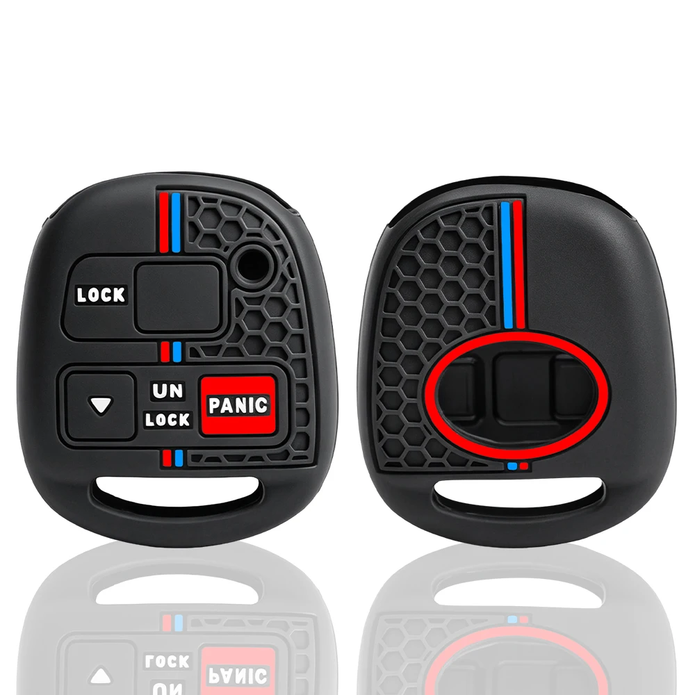 New 2/3/4 Buttons Silicone Case Cover Fob For Toyota FJ Cruiser Land 2008-2014 Yaris Echo For Lexus ES GS LS IS RX SC LX RX400h