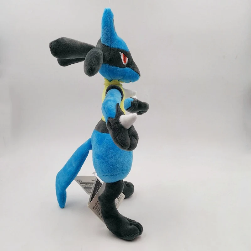 Cute Pokemon Plush Lucario Greninja Charizard Incineroar Zeraora Cinderace Torterra Kyogre Cubone Stuffed Toys for Kids Gift