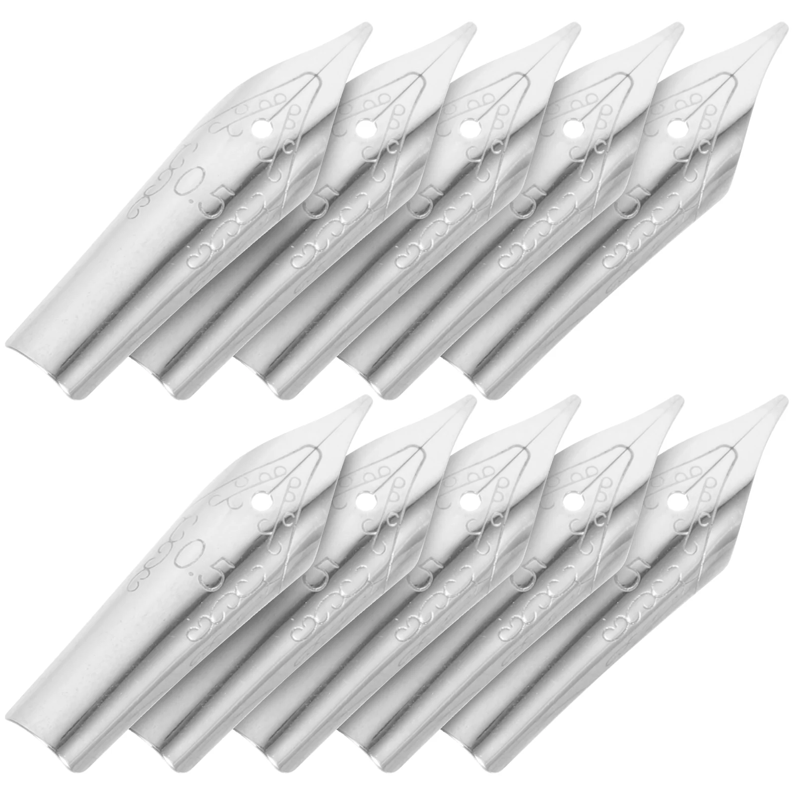 

30pcs Steel Pen Nibs Replacement Fountain Calligraphy Tips Smooth Writing Practice Lettering Student Universal