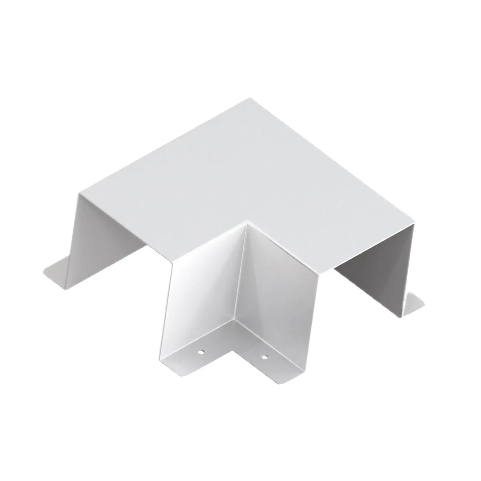

4" x 4" Flat Elbow Repair Parts Protection Easy to Install Accessories 90 Degree Bend Cover Metal Line Set Cover for Heat Pump