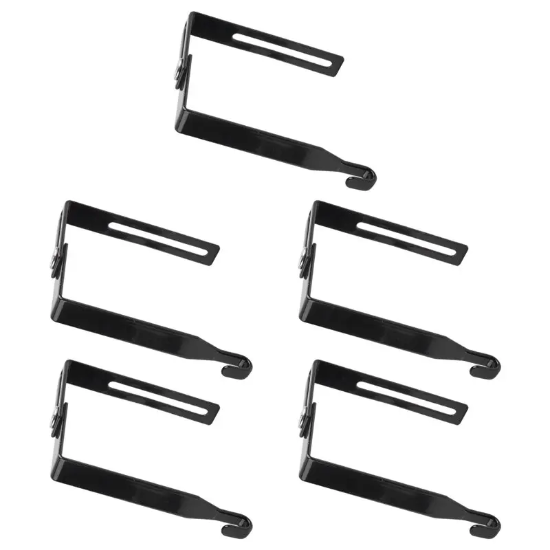 ABVJ-Adjustable Outdoor Light String Hooks- Concrete Cinder Block Wall& Fence Mounting Kit(5 Pcs) For 3.2 To 6 Inch Strands Hang