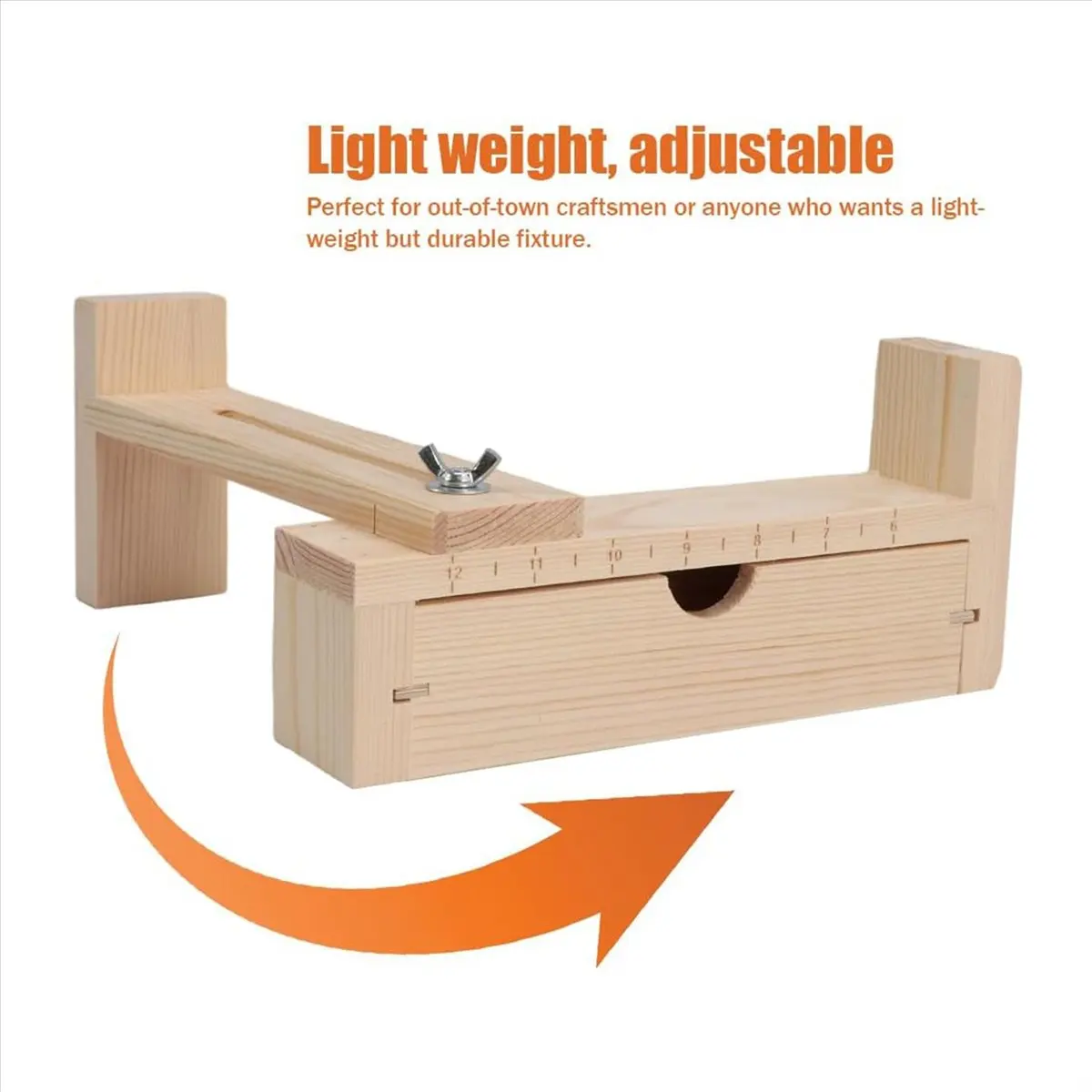 Jig Bracelet Maker with 2Pc Clip, U Shape, Hand Knitting Bracelet Jig Weaving frame Wood