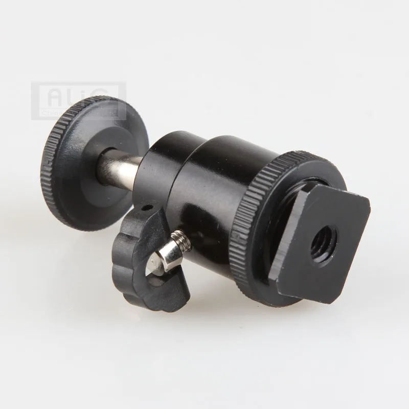 

50 Pieces Mini Metal Tripod Ball Head (1/4'' Screw to Camera Hot Shoe Adapter)