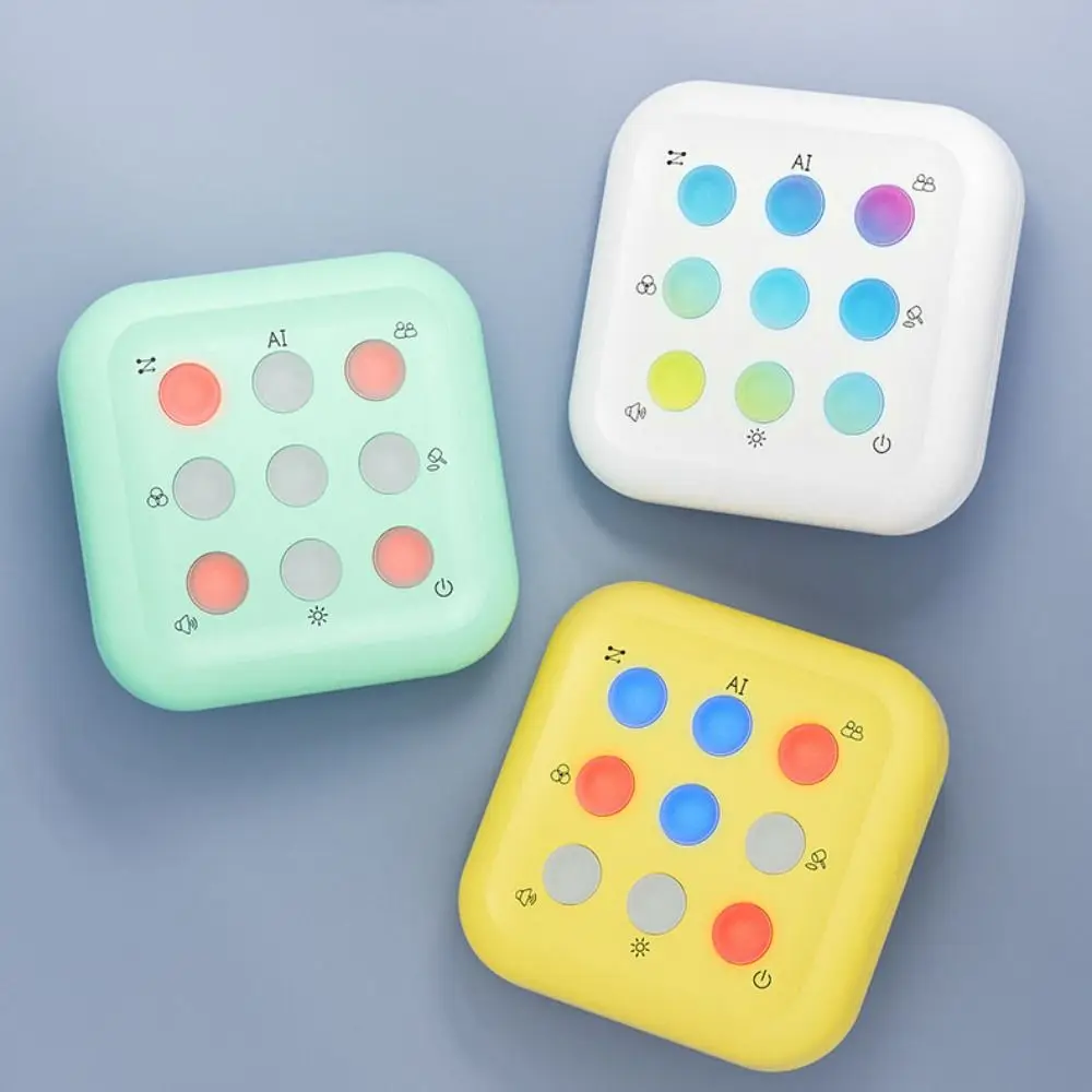 

Электрическая портативная игра с откатным пальцем, Монтессори, обучающая портативная игровая консоль-головоломка, многофункциональная игровая консоль для роста памяти