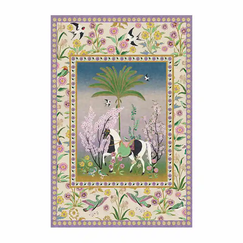 

VIKAMA французский королевский ботанический сад дворец гостиная розовый ковер сад элитный журнальный столик коврик прикроватное одеяло