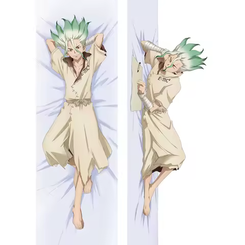 Dr.stone Theme Pillowcase Ishigami Senkuu Cosplay Anime Accessories Hugging Body Pillow Case Dakimakura Cover Bedding Gift
