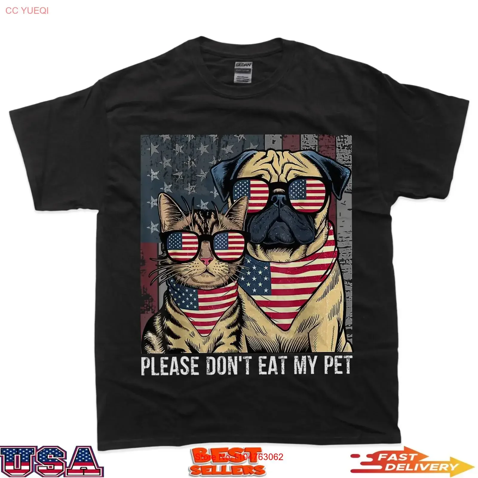 Please Don't Eat My Pet Funny Debate Eating Dog Cat T Shirt vintage Washed Soft fashion Comfortable homme Unisex Breathable