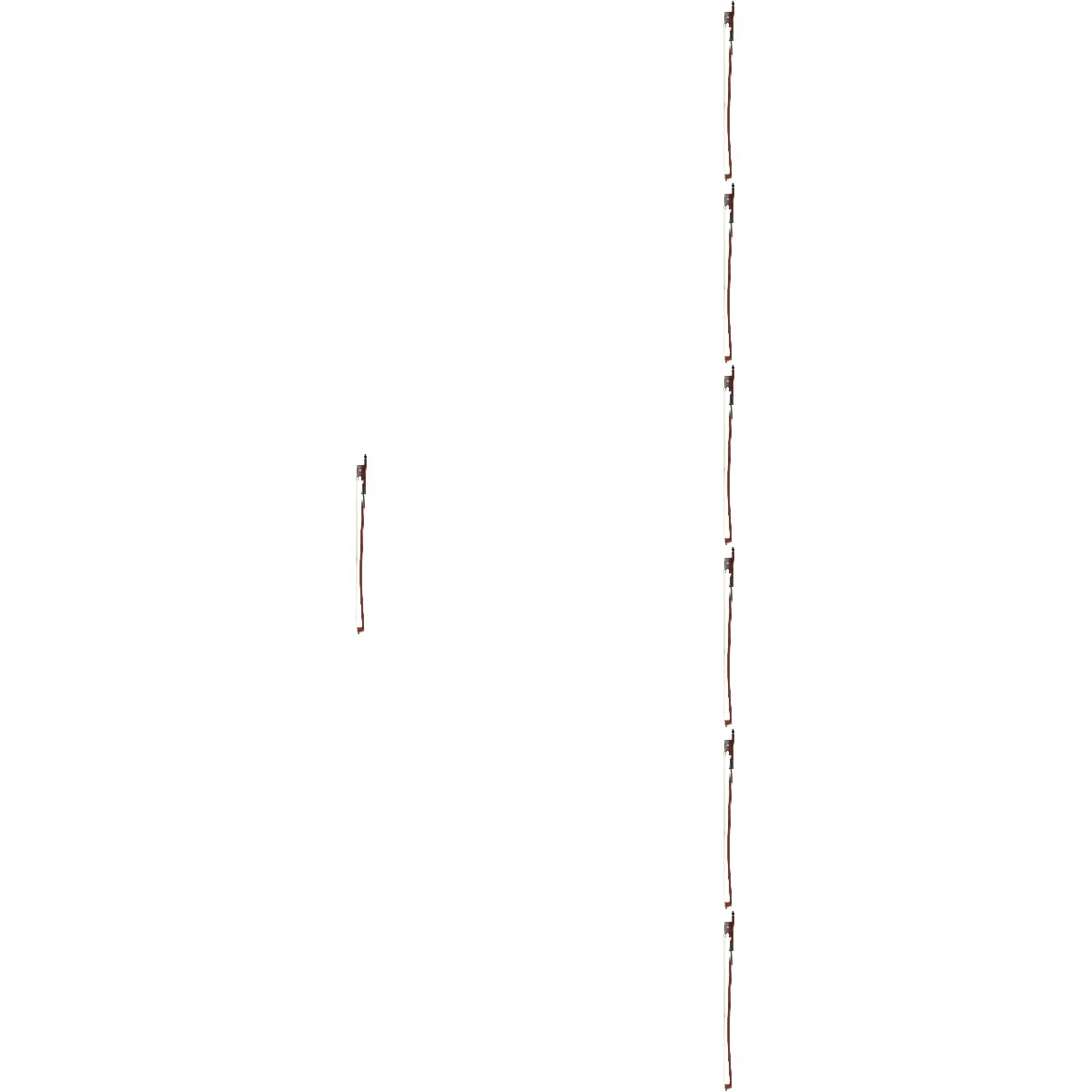 

7pcs 7 Pieces Violin Practice Hair Musical Instrument Accessories Viola Bows for Beginners Coffee