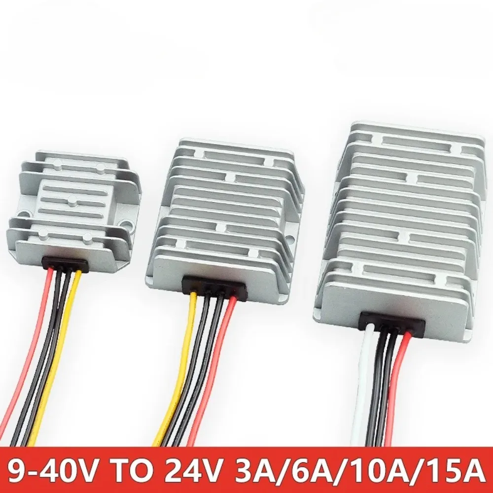 

DC 9-40V 14.6V 19V 28V to DC 24V 2A 3A 6A 10A 15A Voltage Stabilizer Boost Buck Converter Regulator Transformer Car Power Supply