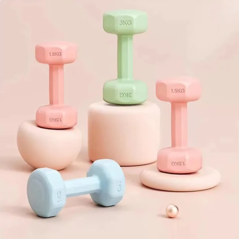 Dumbbell Fitness Set Solid Octagonal Design Lightweight Muscle Building Butt Lifting Home Equipment Shaping Small