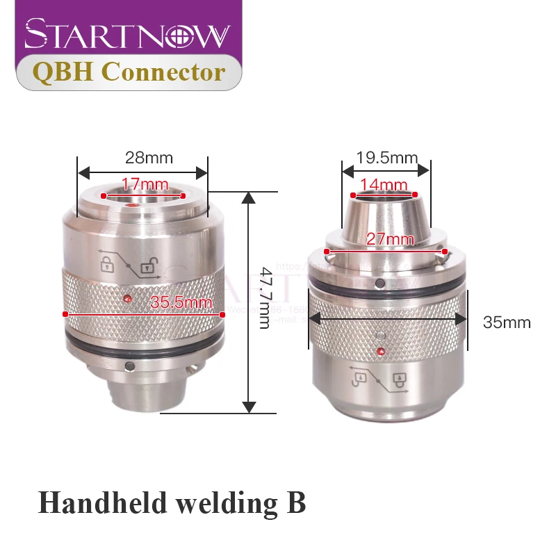 Startnow Optical QBH Connector of  Raycus MAX QiLin Cutting Head part for 1064nm Fiber Laser Cutting or Handheld Welding Machine