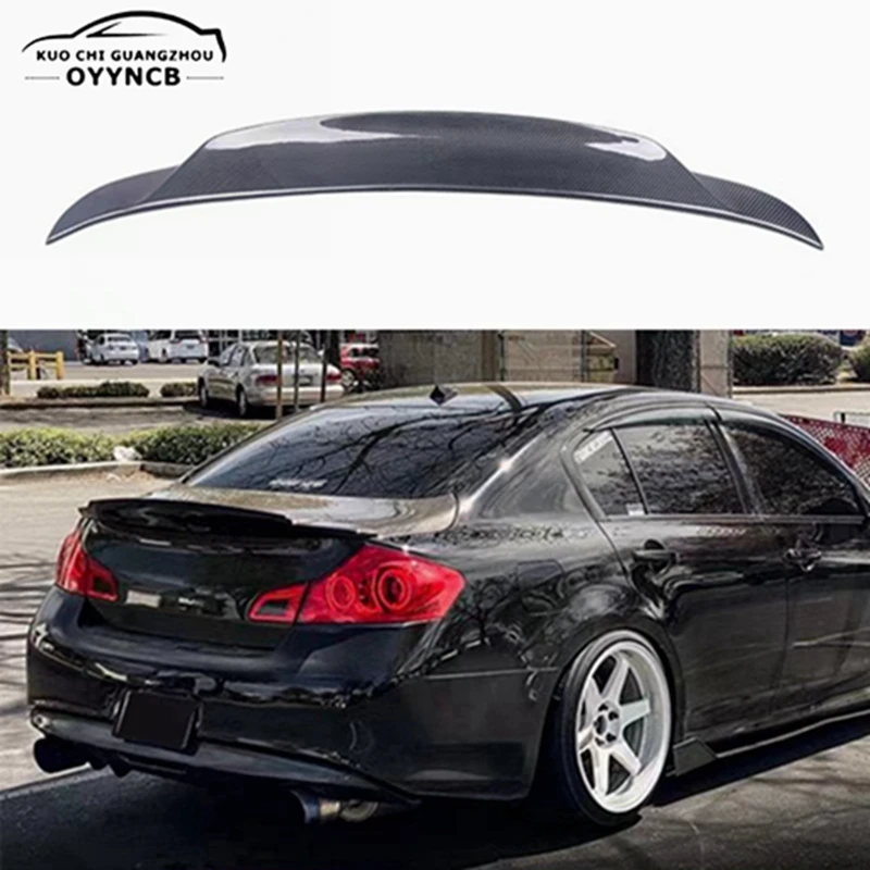 

For Infiniti G series G35 G37 4Door Sedan Carbon fiber / FRP Rear Spoiler Trunk wing 2007-2014