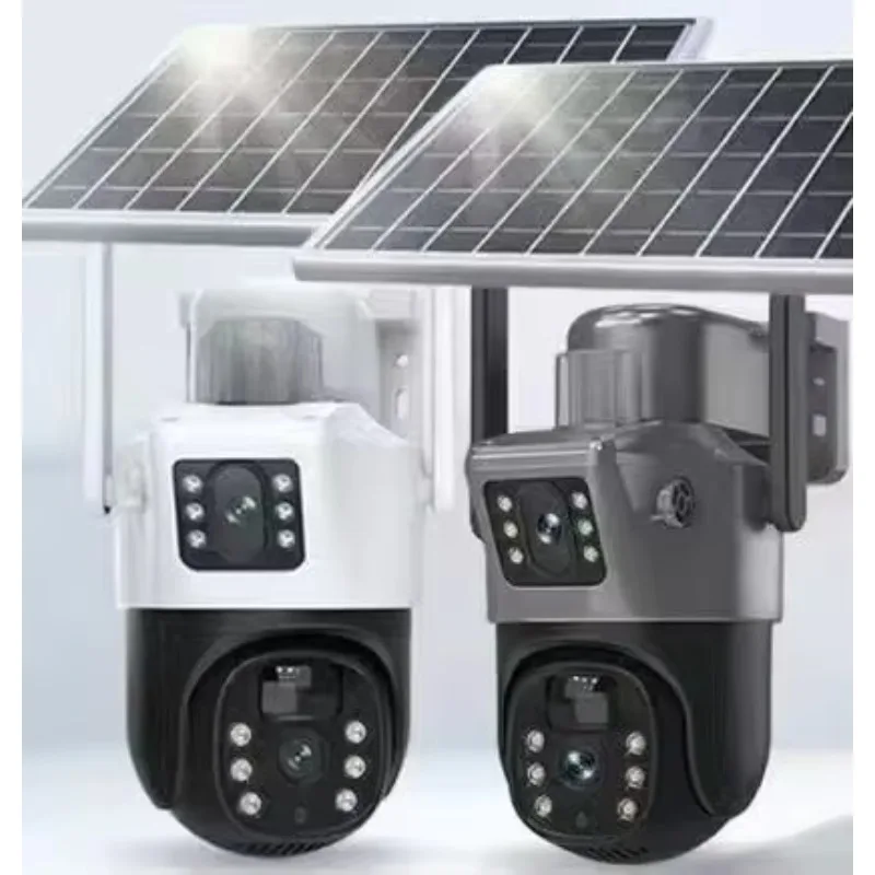 

2MP+2MP Ultra Clear Pixel Solar Outdoor Monitoring Camera With Low Power Mode And Bidirectional Voice Intercom