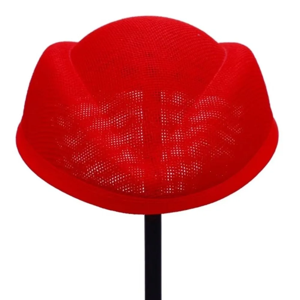 New Linen Fascinator Hat Base Opera Headpiece Plain Base Flight Attendant Hat Versatile Millinery Base Hat For Stewardess
