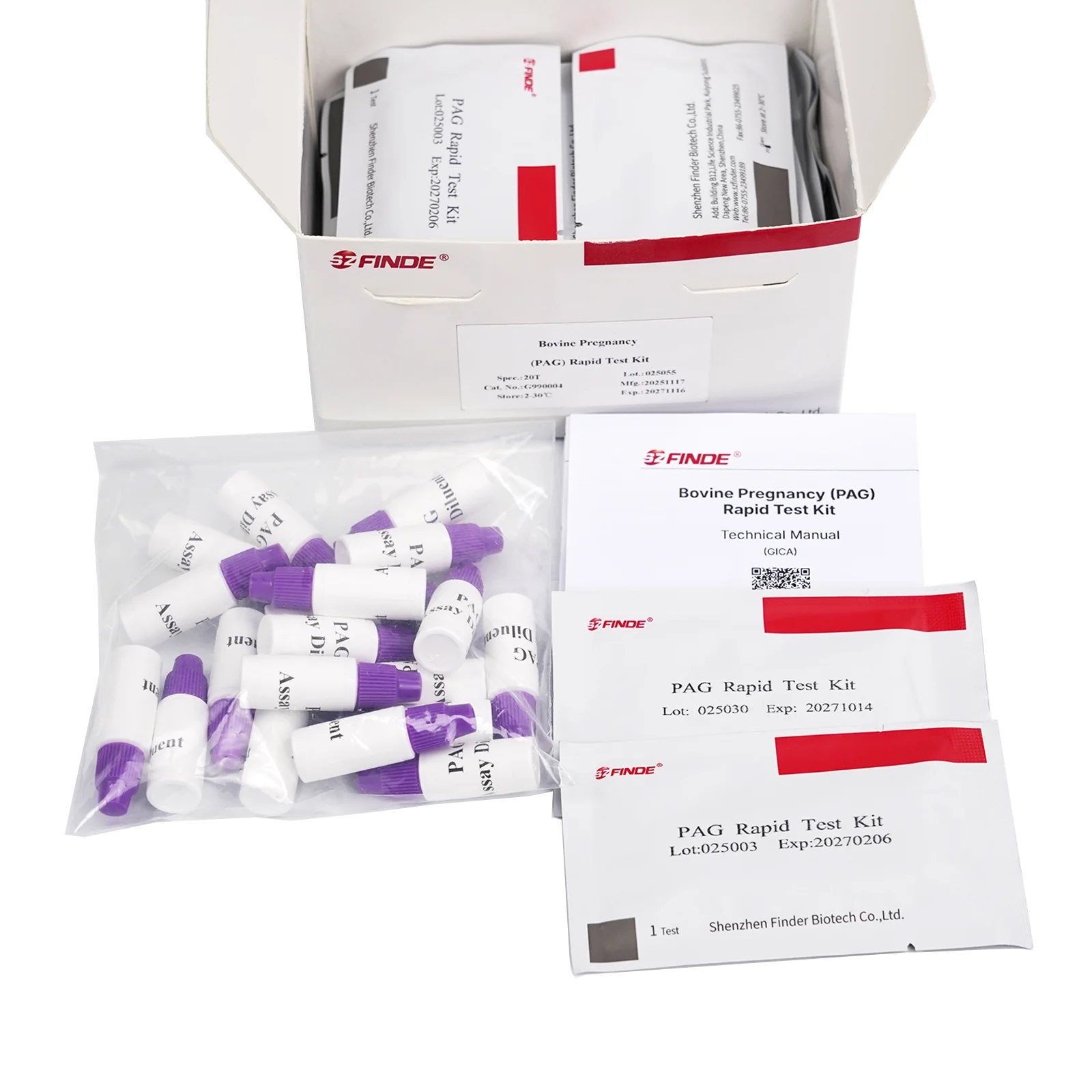 Cattle Breeding Status Screening Kit, PAG Rapid Test Strip Card, Professional Accessory for Bovine Serum Checking