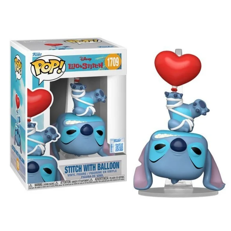Original Funko Pop Disney #1709 Stitch with Heart Balloon Lilo & Stitch Limited Edition Figure Trendy Collectible Ornament Gift - view 3