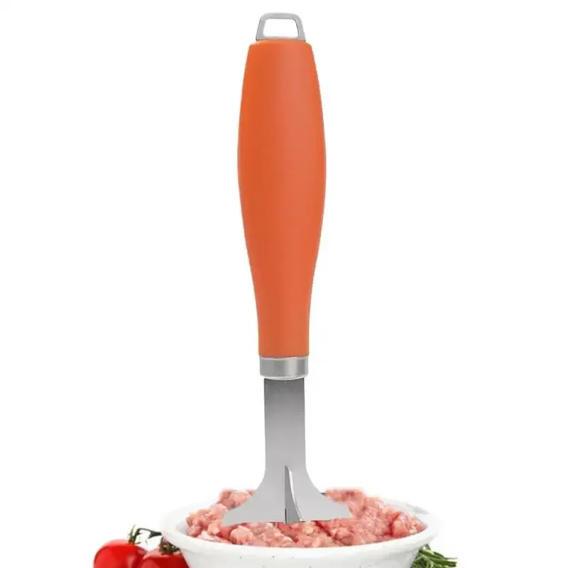 

Meat Chopper MeatTool for Ground Beef Heat Resistant MeatMasher for Hamburger Meat Non-stick Mix Chopper Potato MasherTool