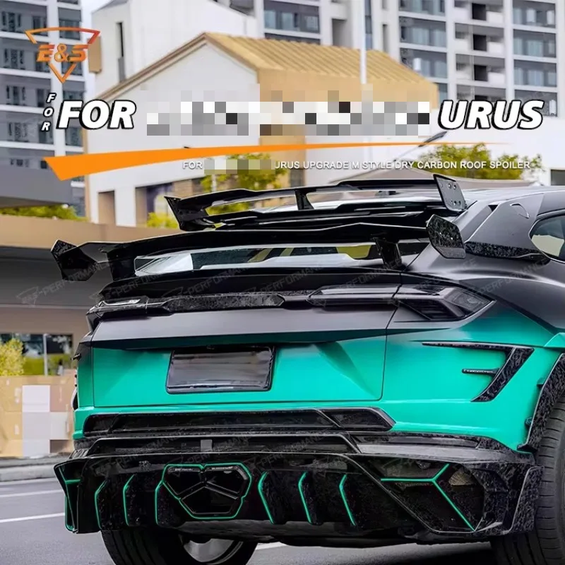 

Car Accessories Dry Carbon Fiber M Style 3 Generations Roof Rear Wing for Urus 2018-2024 Roof Spiler Car Parts