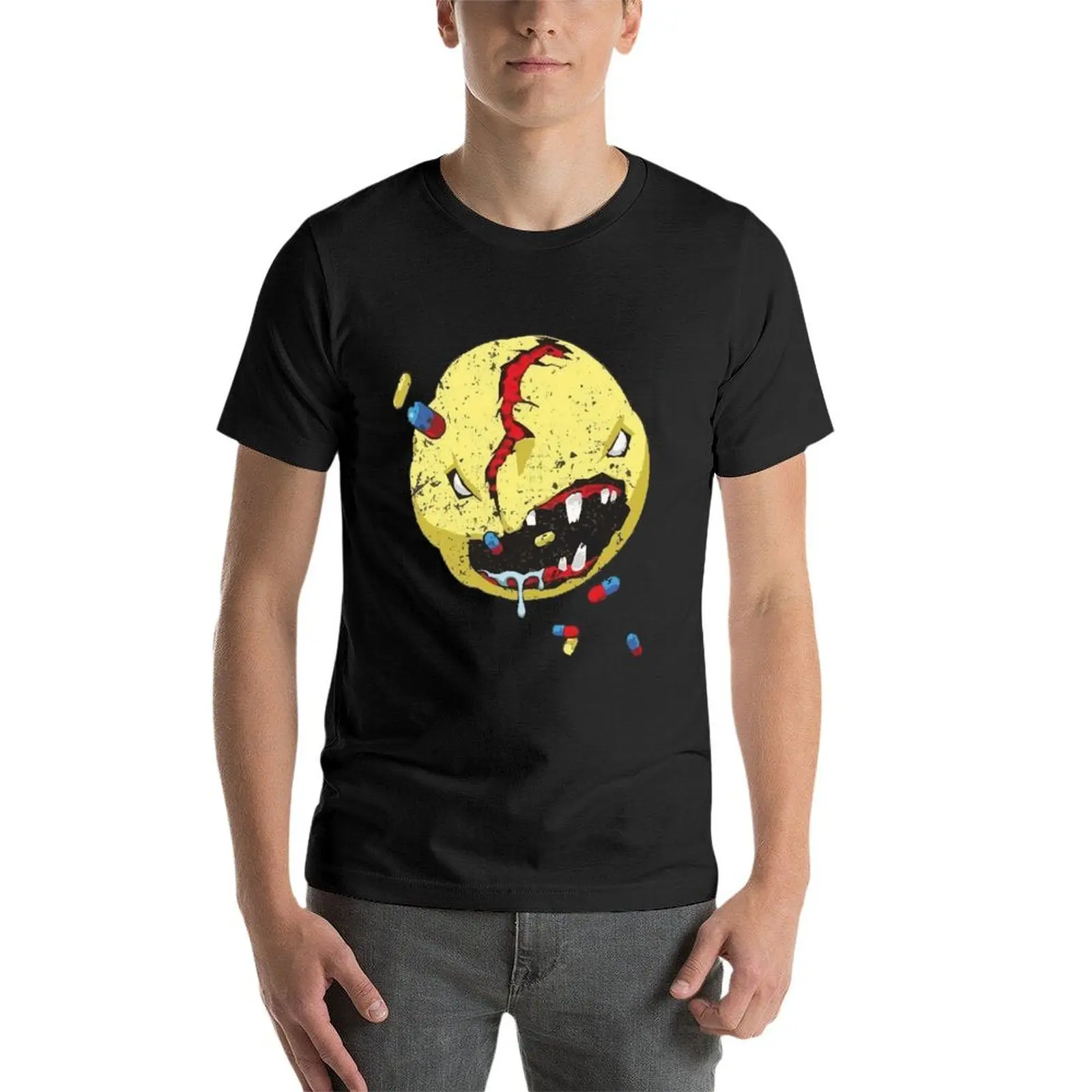 Camiseta de manga corta para hombre, ropa hippie, tops bonitos