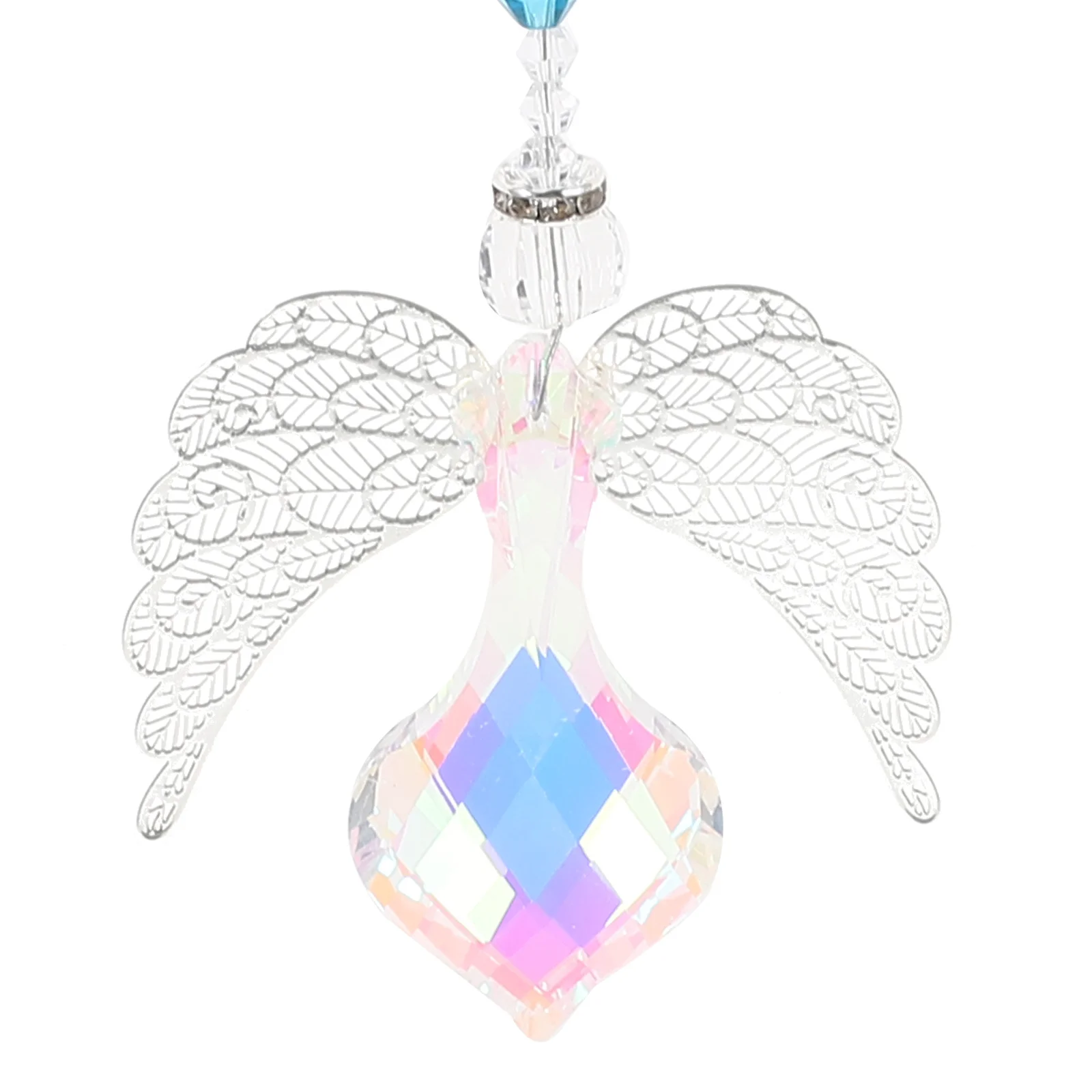 

Creative Crystal Wings Hanging Pendant Garden Decoration Durable Hanging Ornament for Window Home Balcony Party Decor