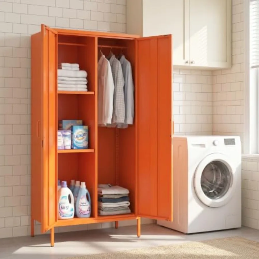 Metal Wardrobe with Lock, 67