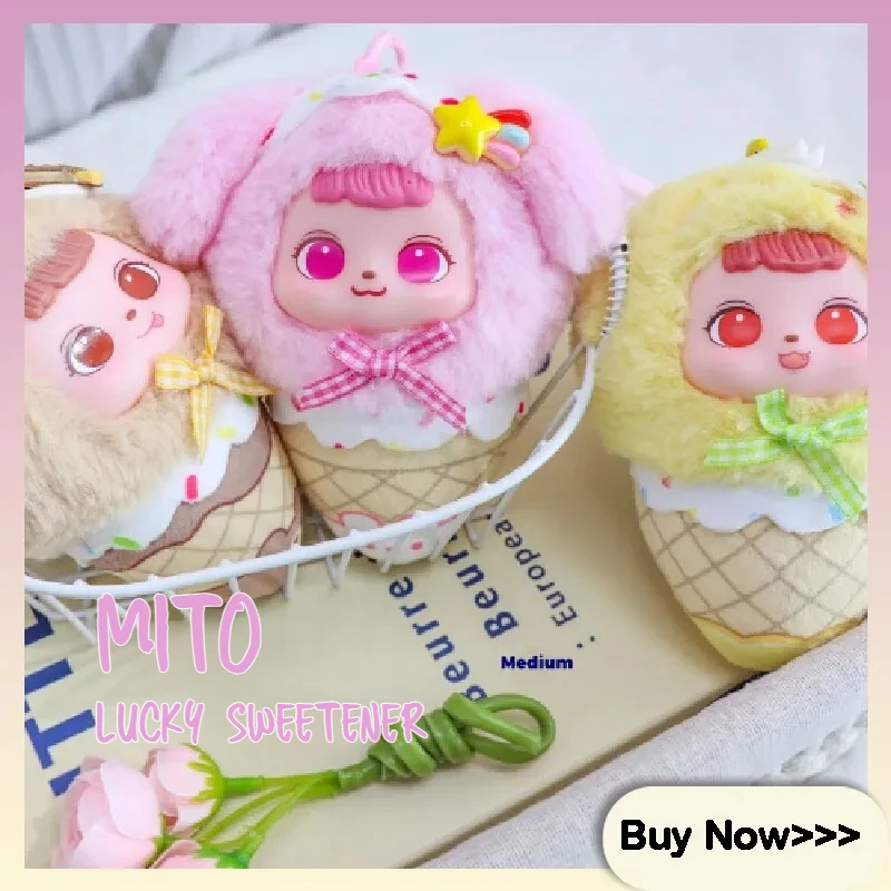 

XIVO Lucky Ice-cream Cone Series Plush Pendant Blind Box - Cute Ice Cream Doll for Backpack Decoration Surprise Trendy Toy Gift