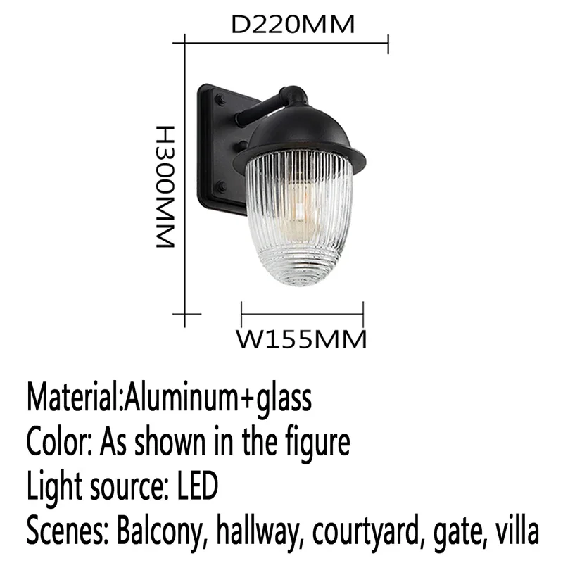 SOFITY Contemporary LED Outdoor Wall Lamps Electric Simplicity Waterproof Balcony Hallway Courtyard Villa Gate Hotel
