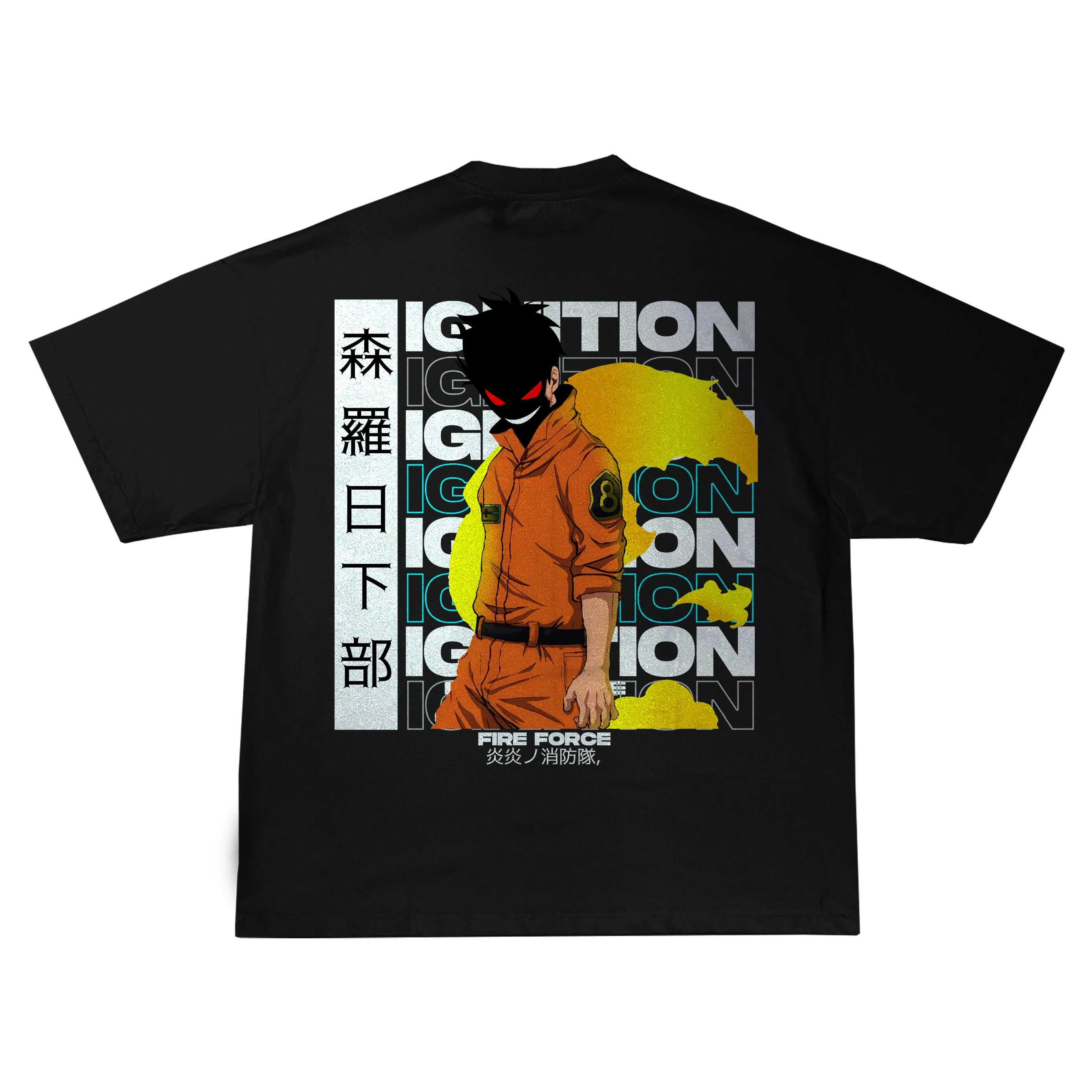 

Hot Anime Fire Force Print T-shirt Summer Women Men T-shirts Oversize Y2k Short Sleeve Casual Cotton Top Tee Male Female Clothes