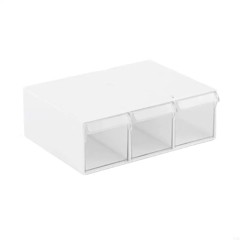 Space Saving Drawer Organization Desktop Storage Box Portable Cabinet for Office & Study Transparent Drawers Combination 77JC