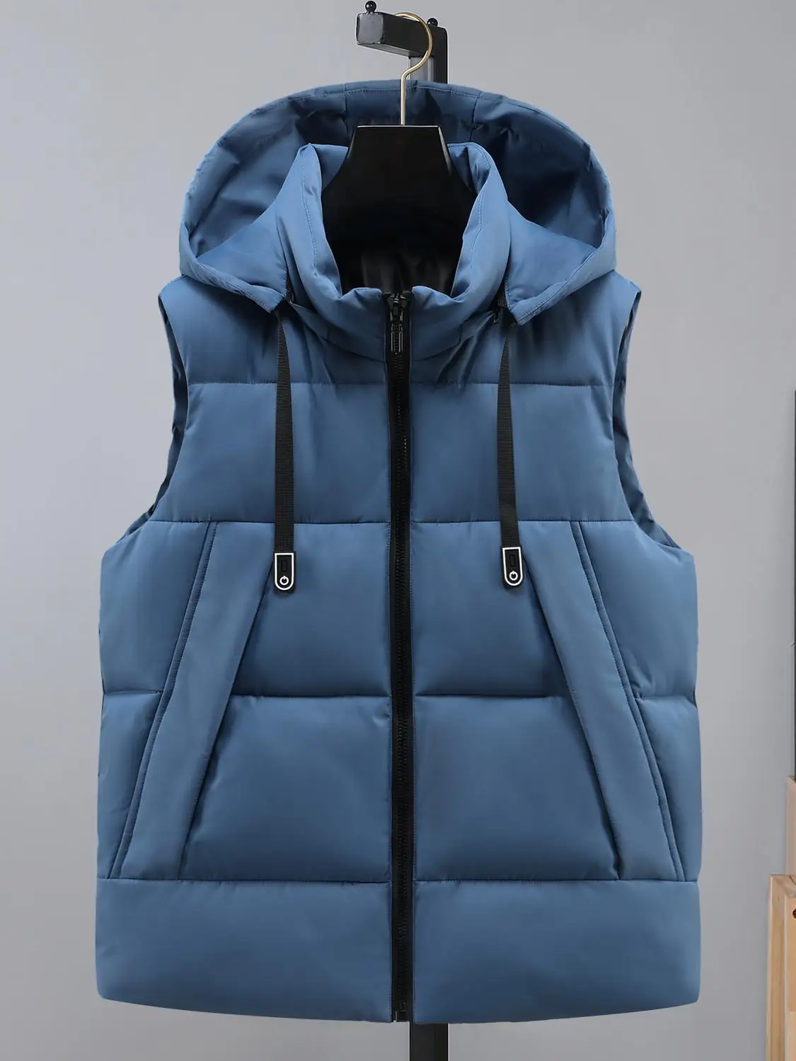 

High-End Cotton Vest Men's Autumn Winter Korean Sle Trendy Student Couple Outerwear Warm oulder Pad Vest Jaet