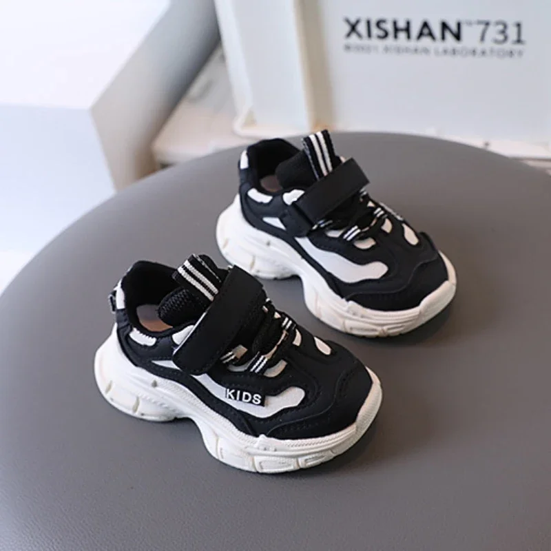 Children Tennis Shoes Spring Autumn Versatile Kids Sports Running Shoes Fashion Causal  Boys Girls Walking Sneakers Hook Loop